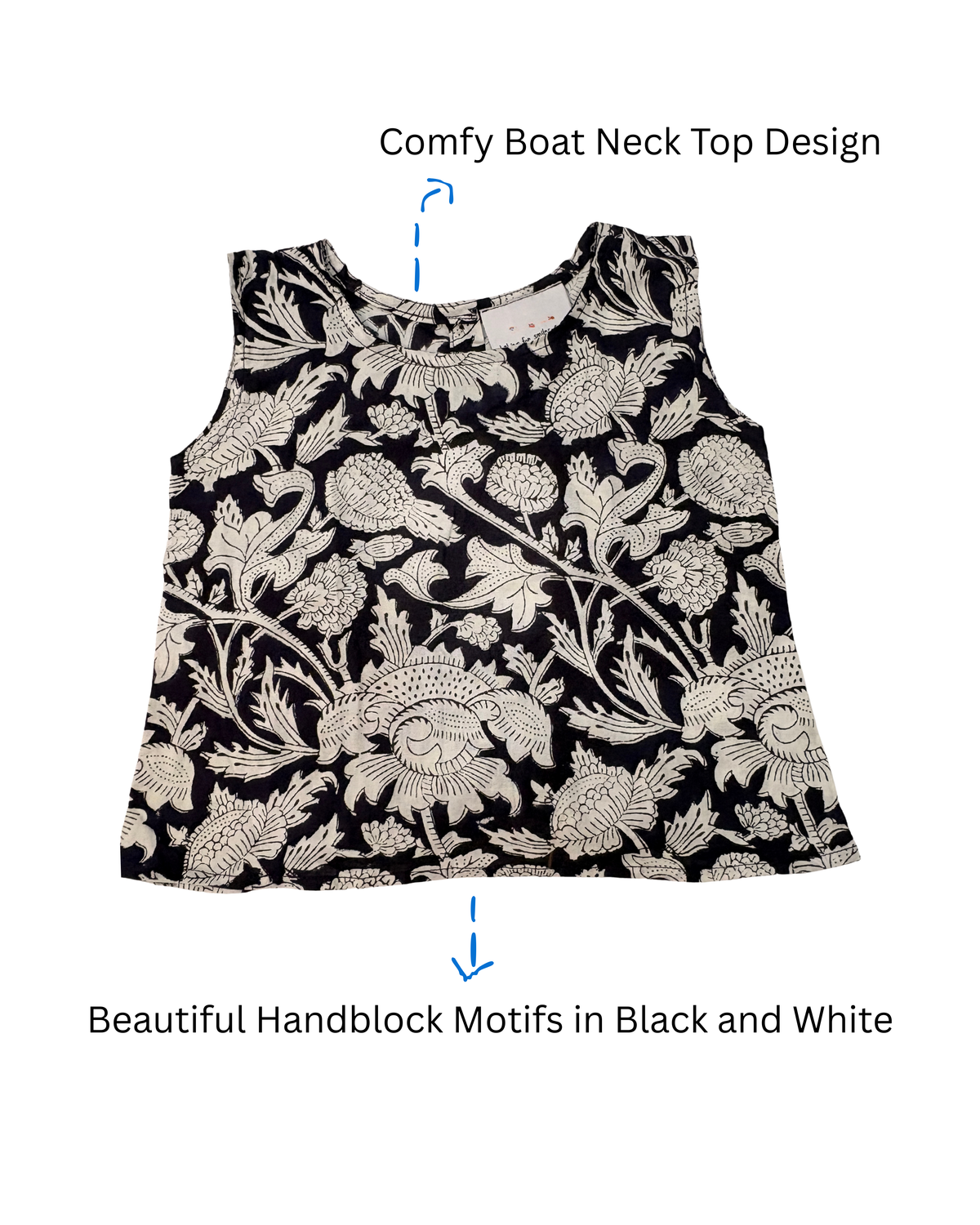 Handcrafted Jaipur Cotton Co-ord Top and Skirt
