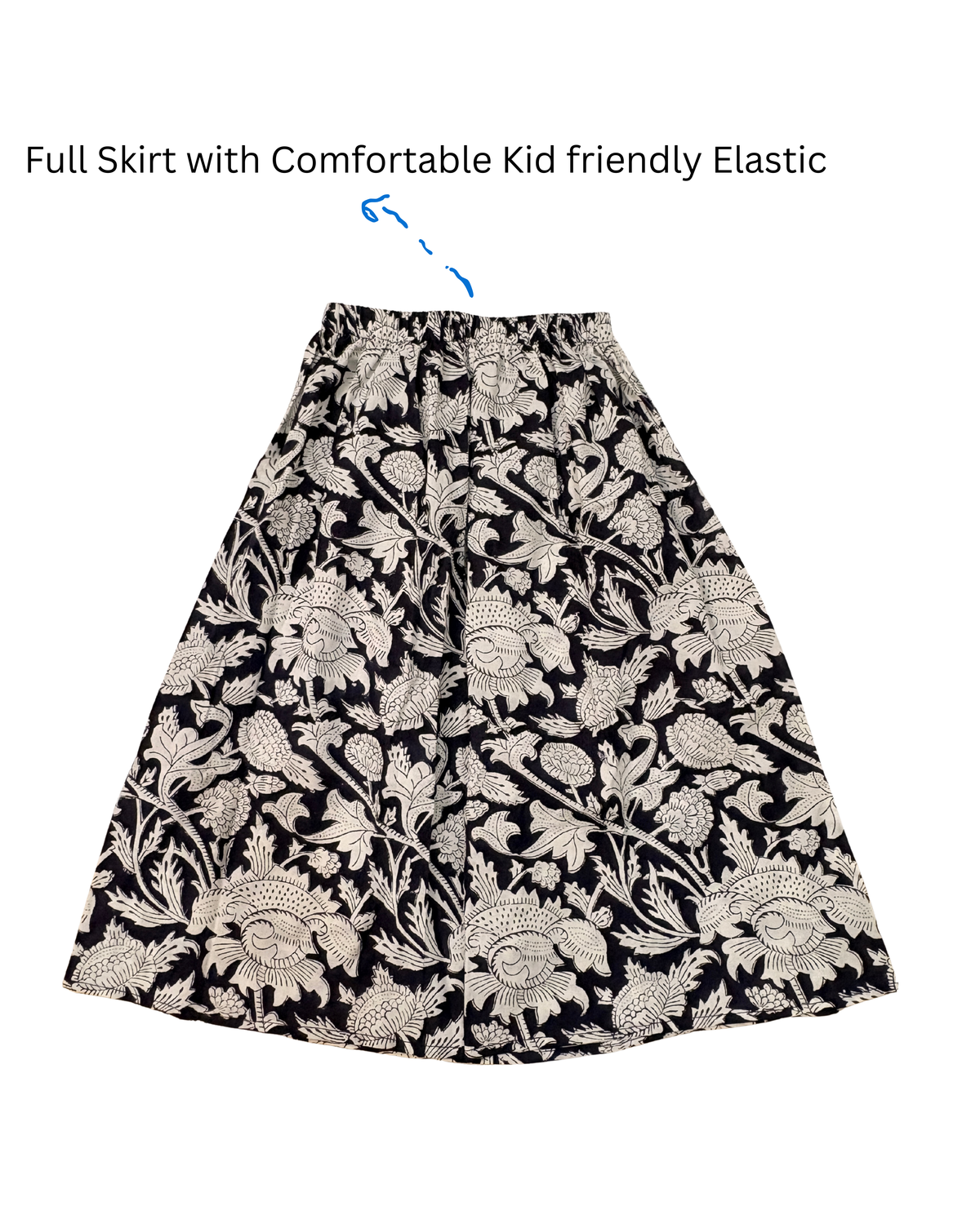 Handcrafted Jaipur Cotton Co-ord Top and Skirt