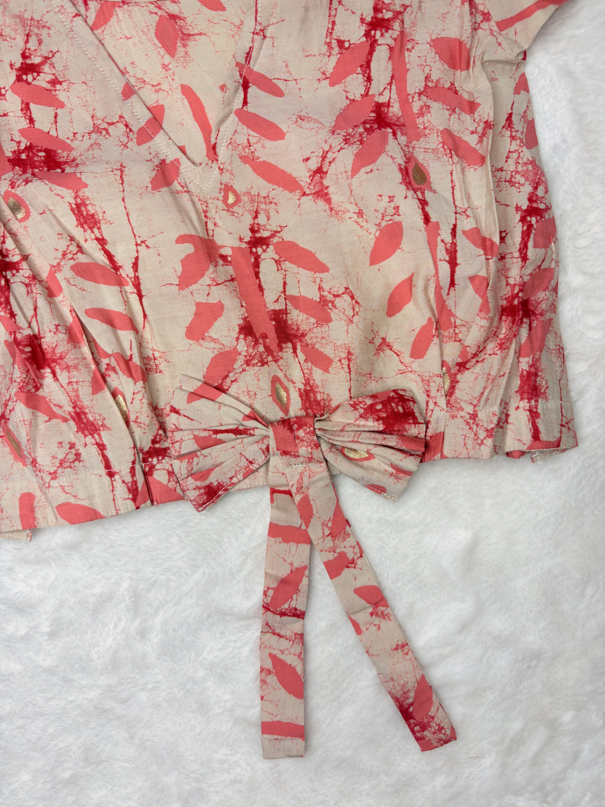 Coral Blush Modal Silk Co-ord Set