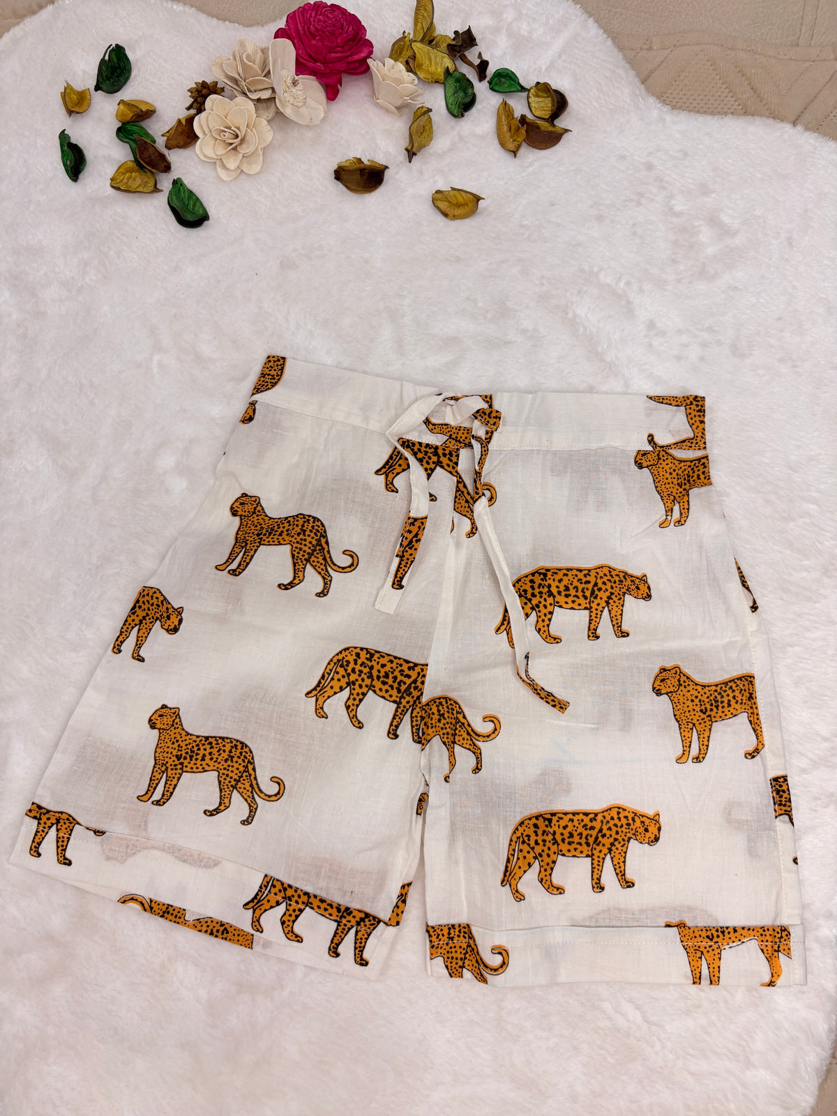 Pure Jaipur Cotton Leopard Hand-Block Co-ord Set for Boys
