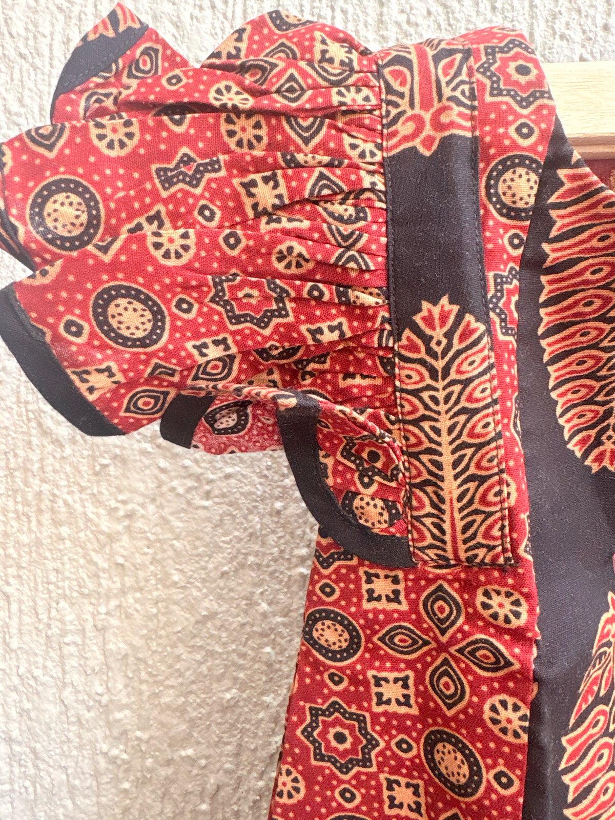 Cute Motif Ajrakh Cotton Dress